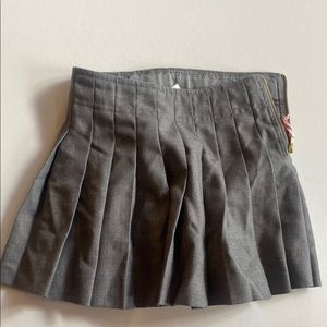 Gray Pleated Girl’s Skirt